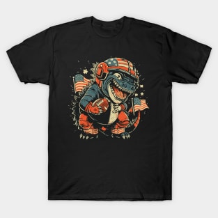 Godzilla American Flag T-Shirt